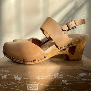 Dansko Slingback Cut-Out Heel Clogs